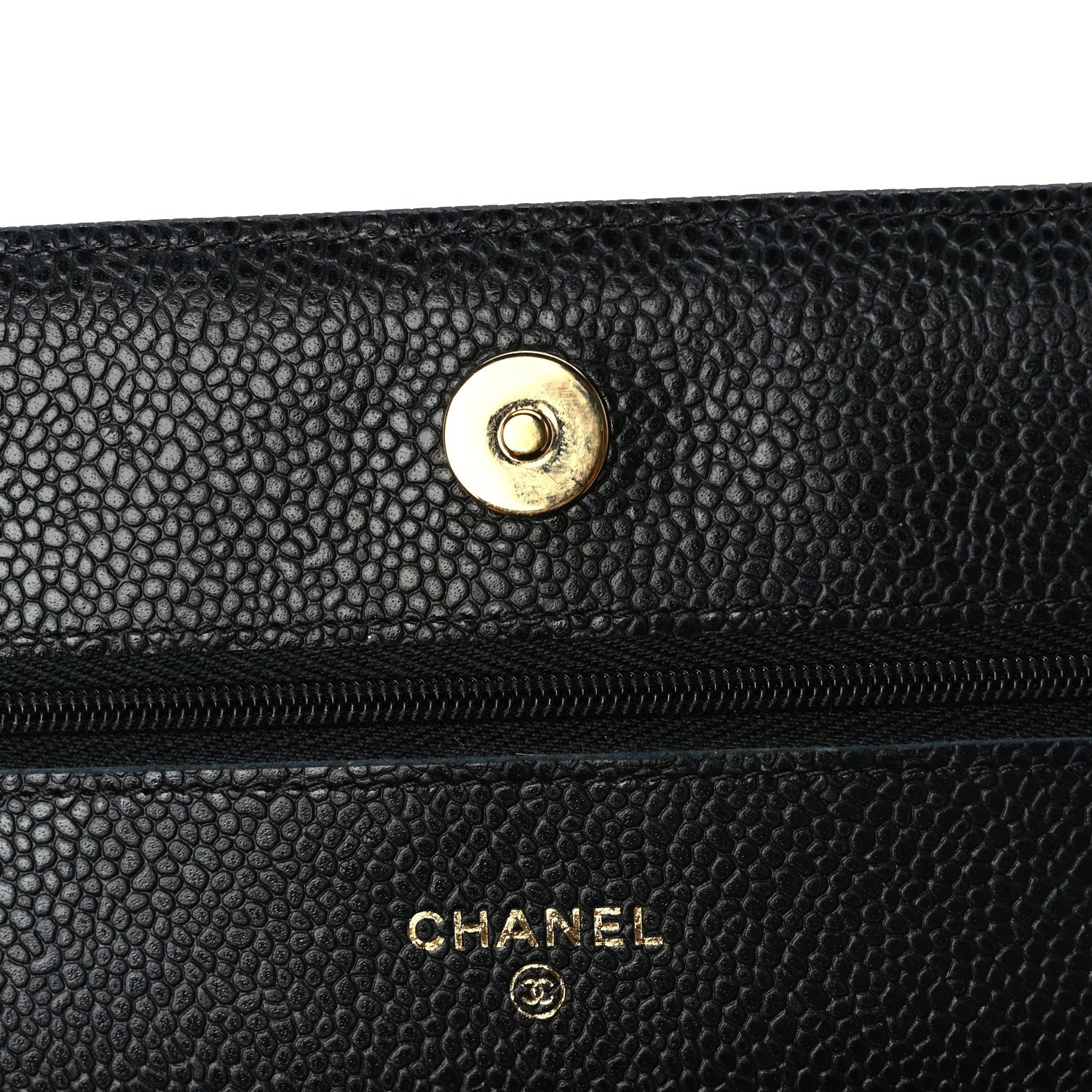 Chanel Caviar Quilted Wallet On Chain WOC Black 6 of 10