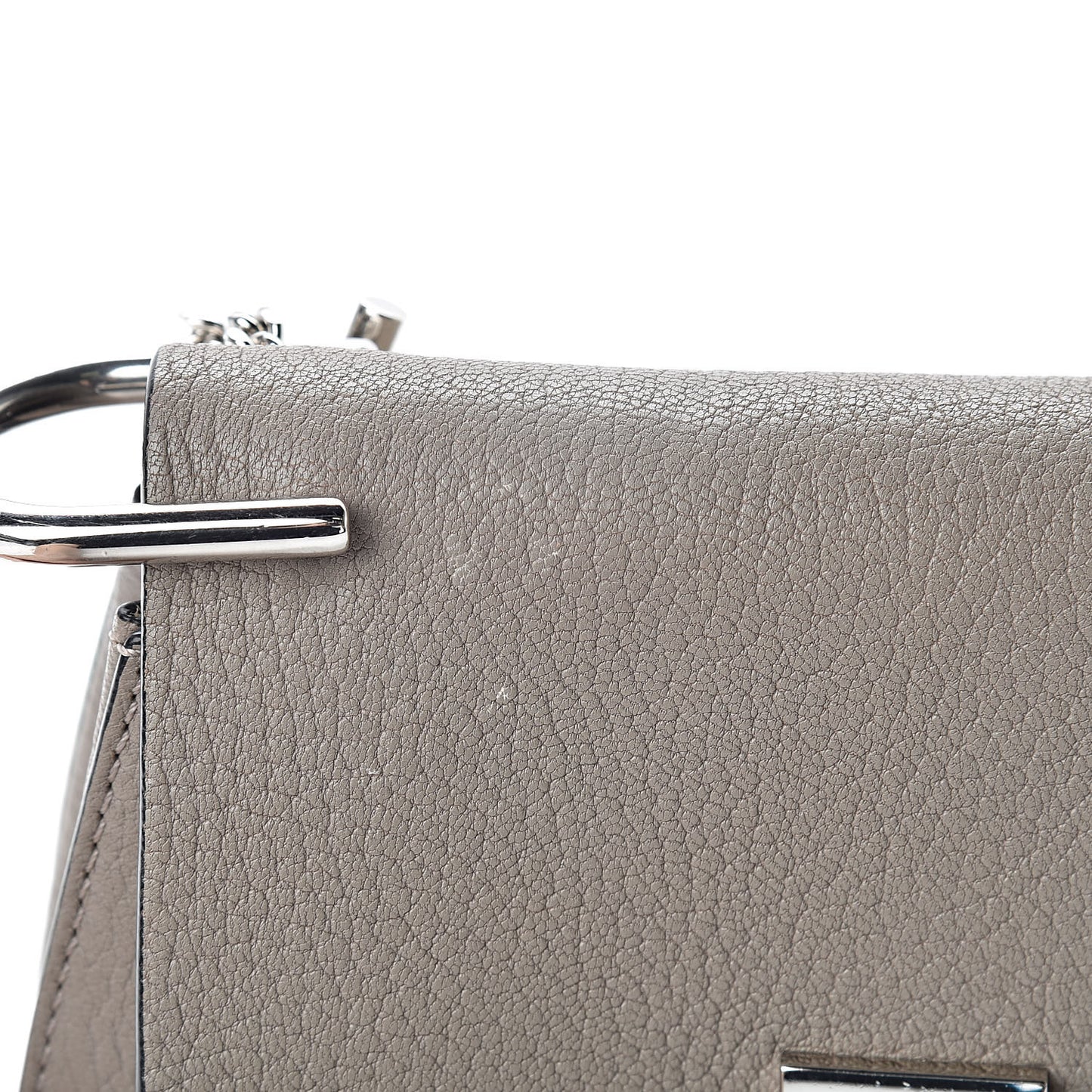 Grained Lambskin Mini Drew Shoulder Bag Cashmere Grey