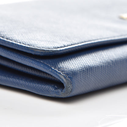 Prada Saffiano Metal Oro Chain Wallet Bleuette 8 of 12