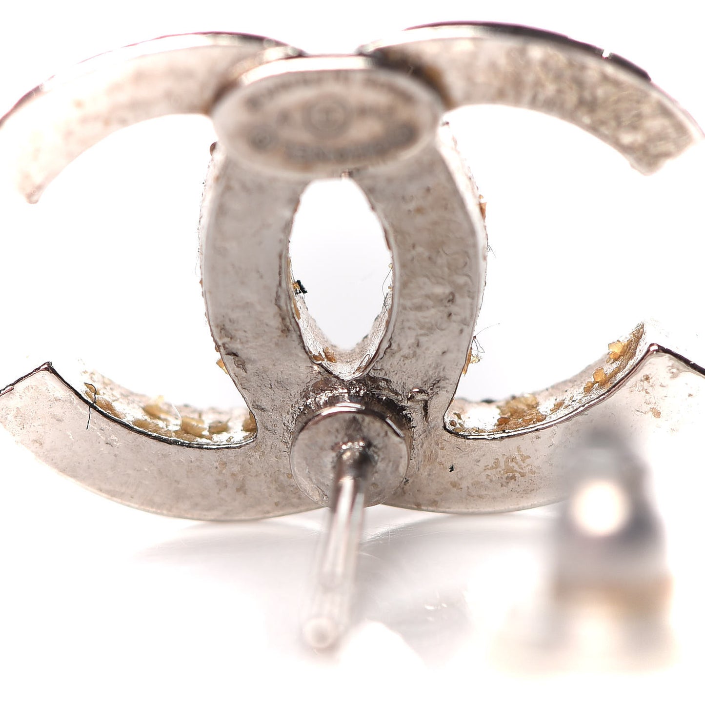 Crystal Timeless CC Earrings Silver