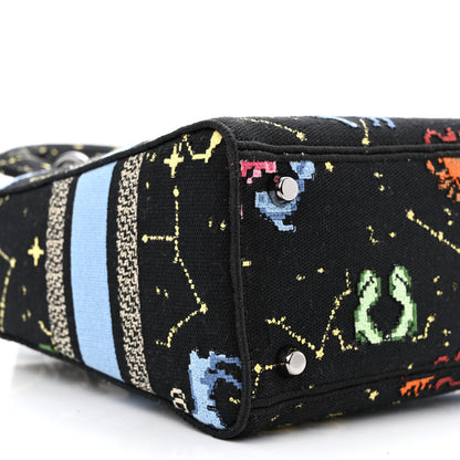 Christian Dior Canvas Pixel Zodiac Embroidered Medium Lady D-Lite Nero Multicolor 9 of 14