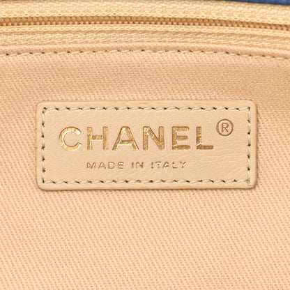 Chanel Iridescent Calfskin Large Chic Quilt Flap Blue 6 of 11