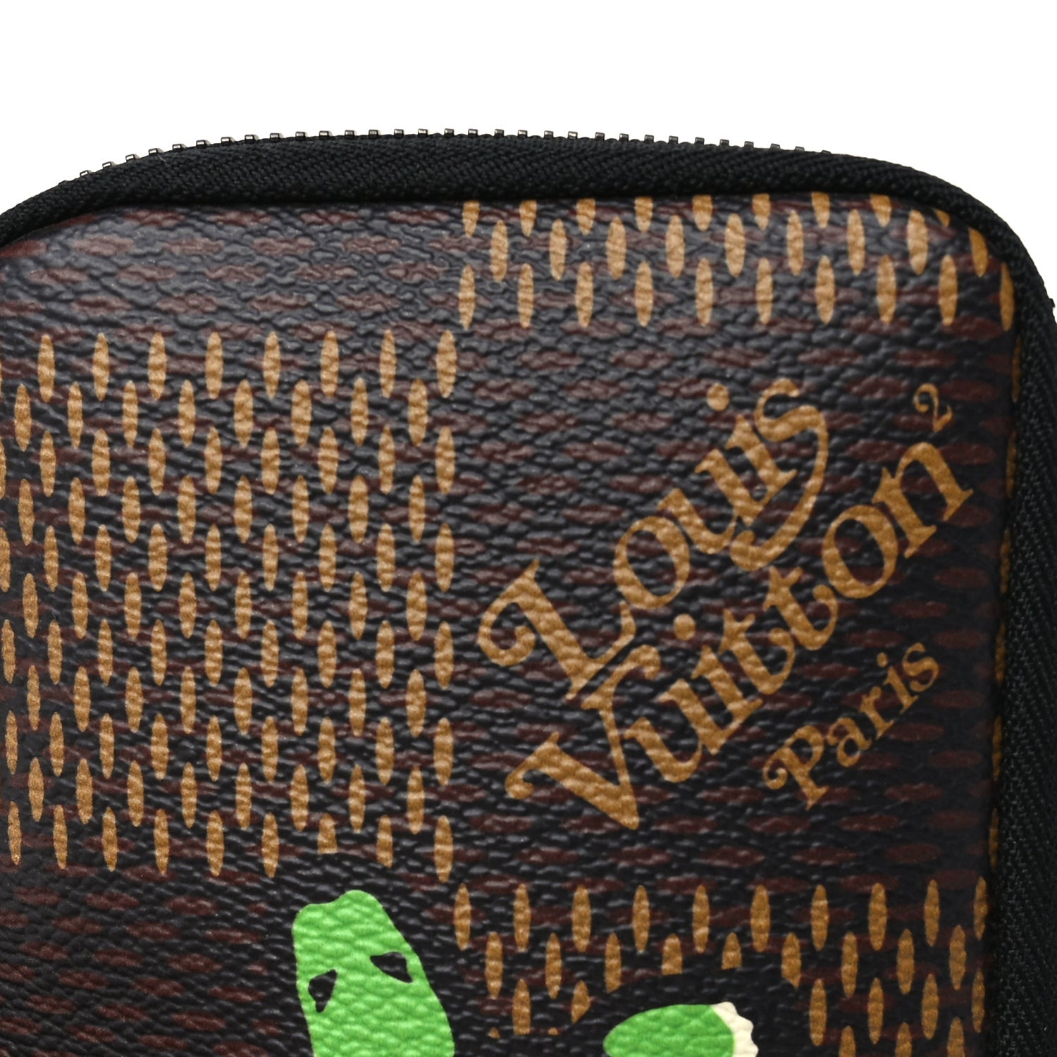 Louis Vuitton NIGO Giant Damier Ebene Tortoise Double Phone Pouch 7 of 9
