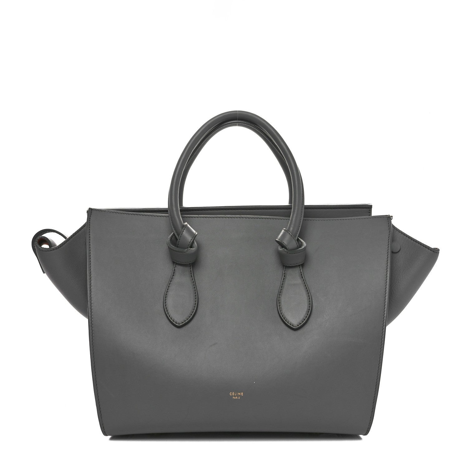 Celine Smooth Calfskin Small Tie Knot Tote Crystal Grey 1 of 7