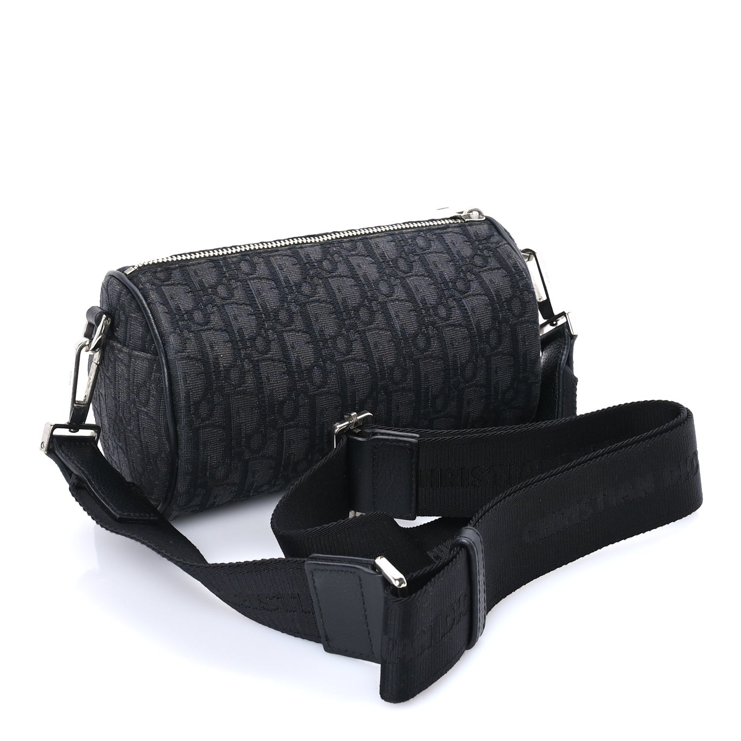 Christian Dior Oblique Roller Messenger Bag Black 2 of 7