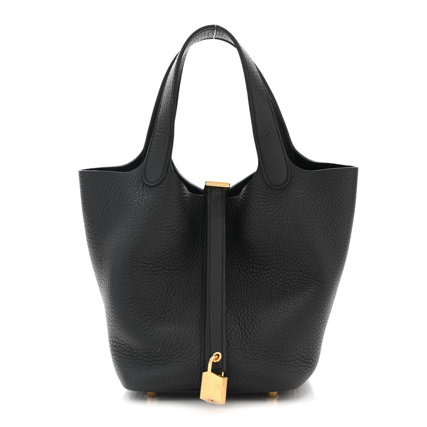 Taurillon Clemence Picotin Lock 18 PM Black