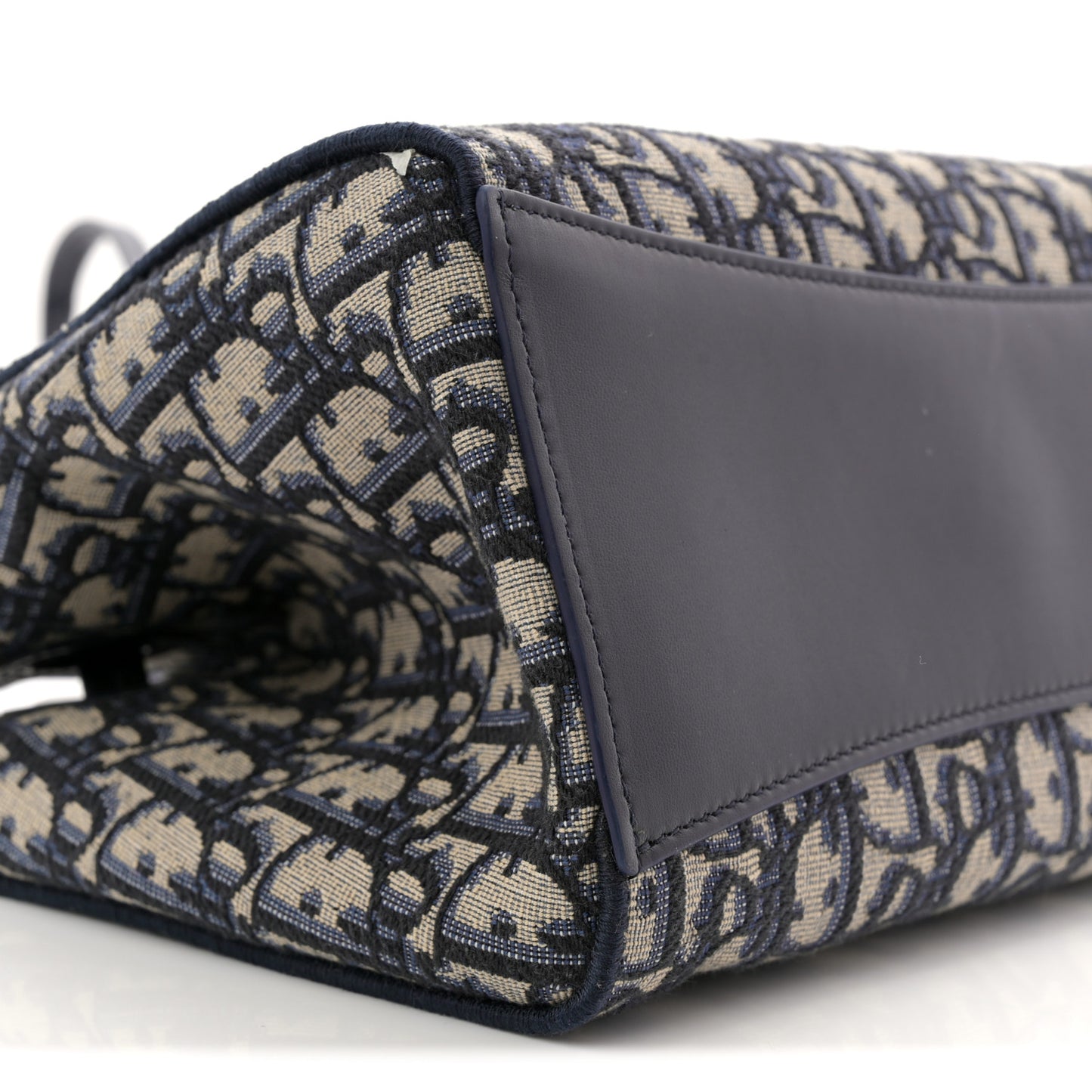 Oblique Small Bow Shopping Tote Blue Multicolor