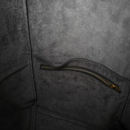 Celine Soft Grained Calfskin Sangle Bucket Bag Kohl 17 of 22