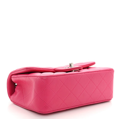 Chanel Lambskin Quilted Mini Rectangular Flap Fuchsia 4 of 10
