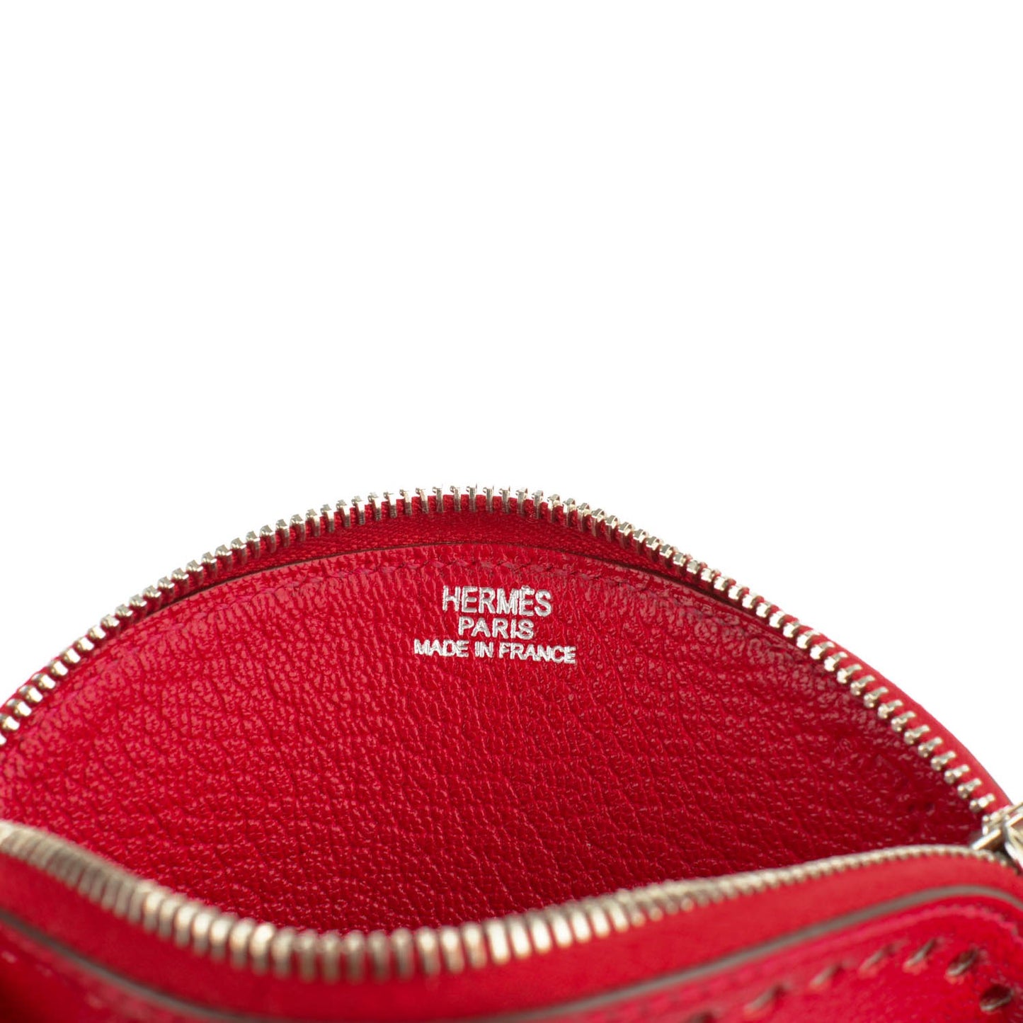 Chevre Mysore Evelyne Coin Purse Rouge Casaque