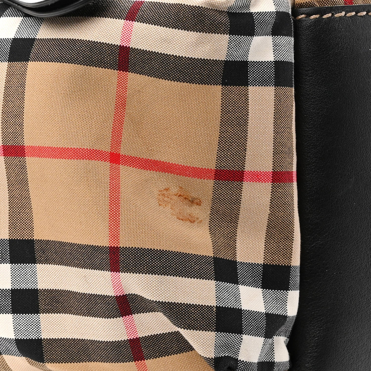 Burberry Nylon Vintage Check Medium Rucksack Backpack Antique Yellow 10 of 10