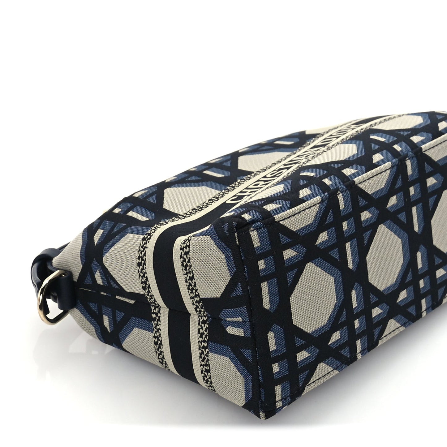Technical Fabric Macrocannage DiorTravel Nomad Pouch  Beige Blue