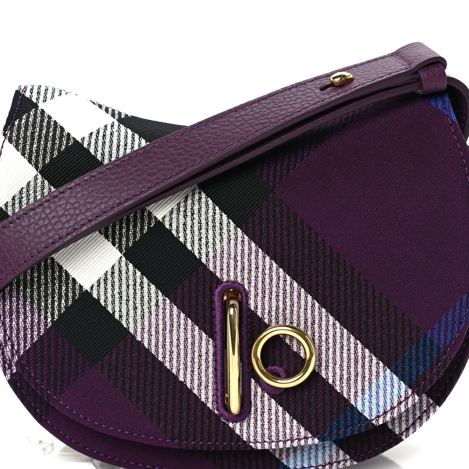 Burberry Jacquard Check Mini Rocking Horse Crossbody  Pansy 6 of 8