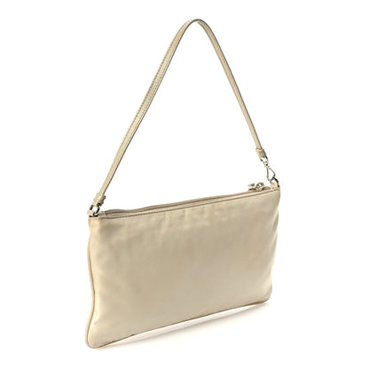 Prada Re-Nylon Vela Pouch Beige 2 of 8
