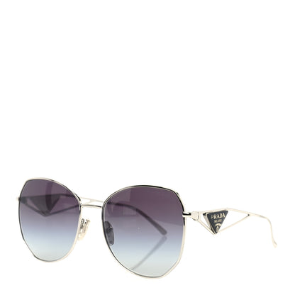 Prada Metal Symbole Triangle Logo Sunglasses SPR57Y Smoky Grey 1 of 7