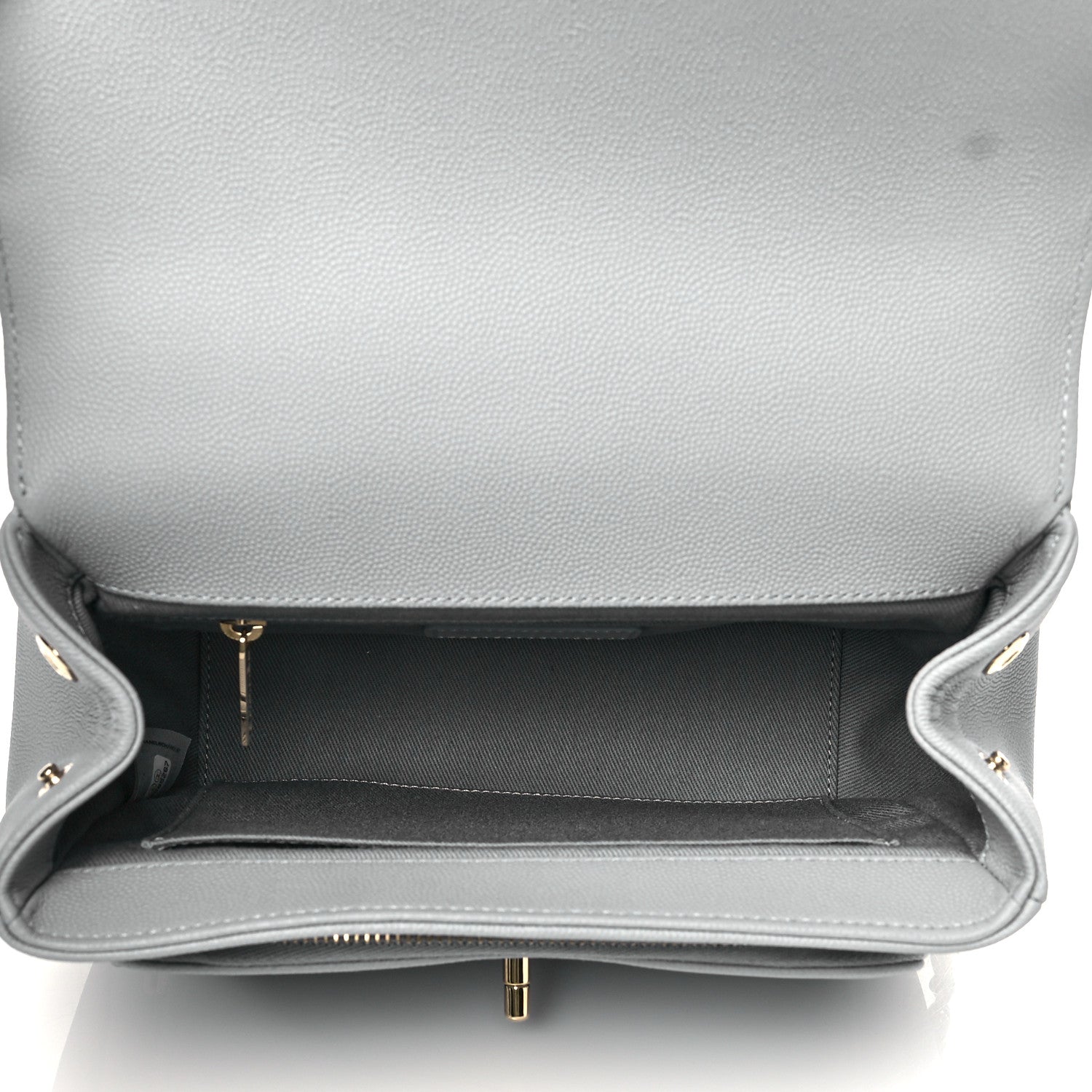 Chanel Caviar Quilted Medium Business Affinity Flap Grey 5 of 11