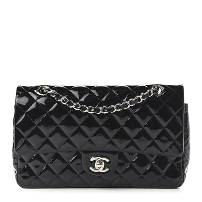 Chanel Patent Quilted Medium Double Flap Black 1 of 11