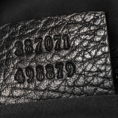 Gucci Nylon Monogram Medium Light Double Buckle Backpack Black 7 of 10