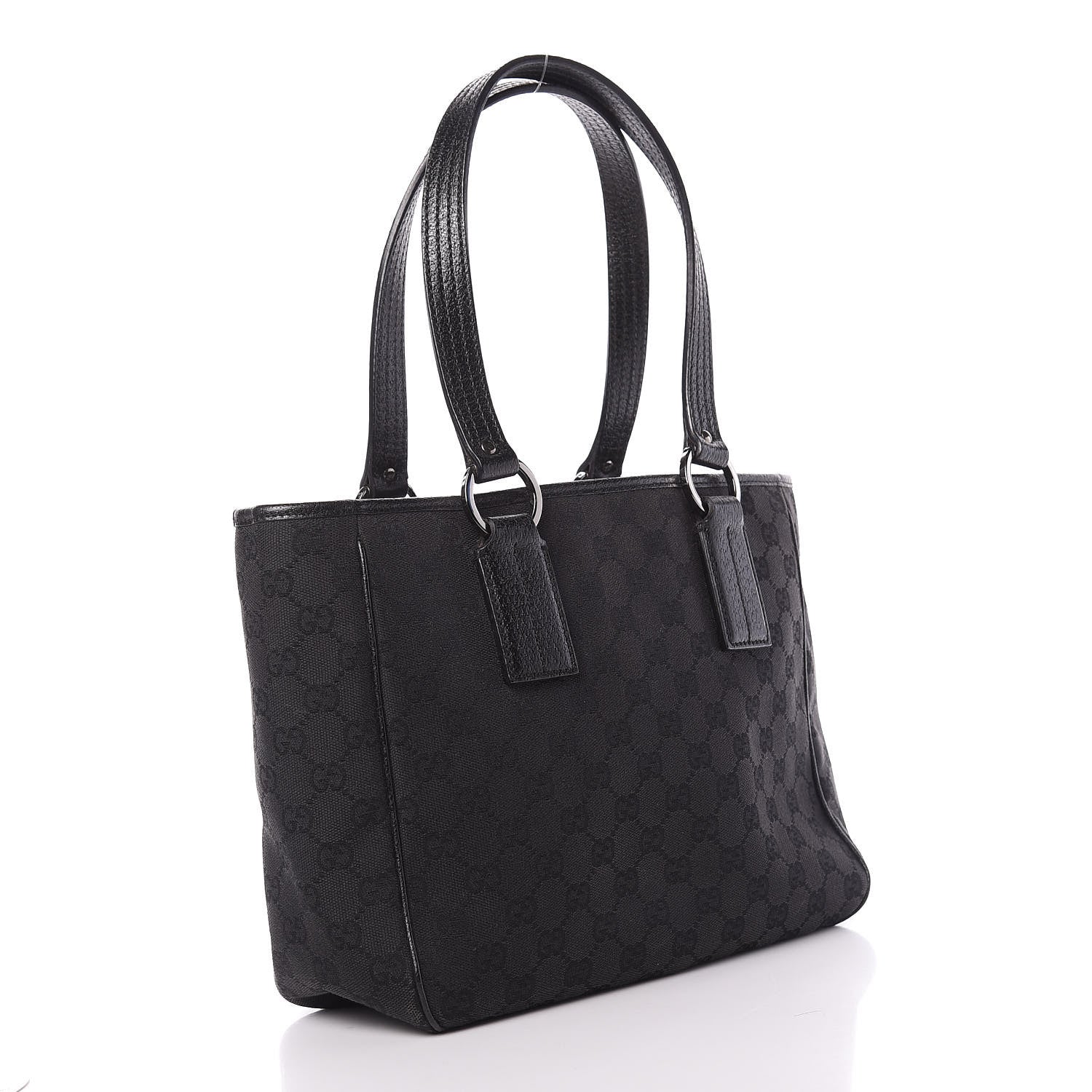 Gucci Monogram Medium Tote Black 3 of 10