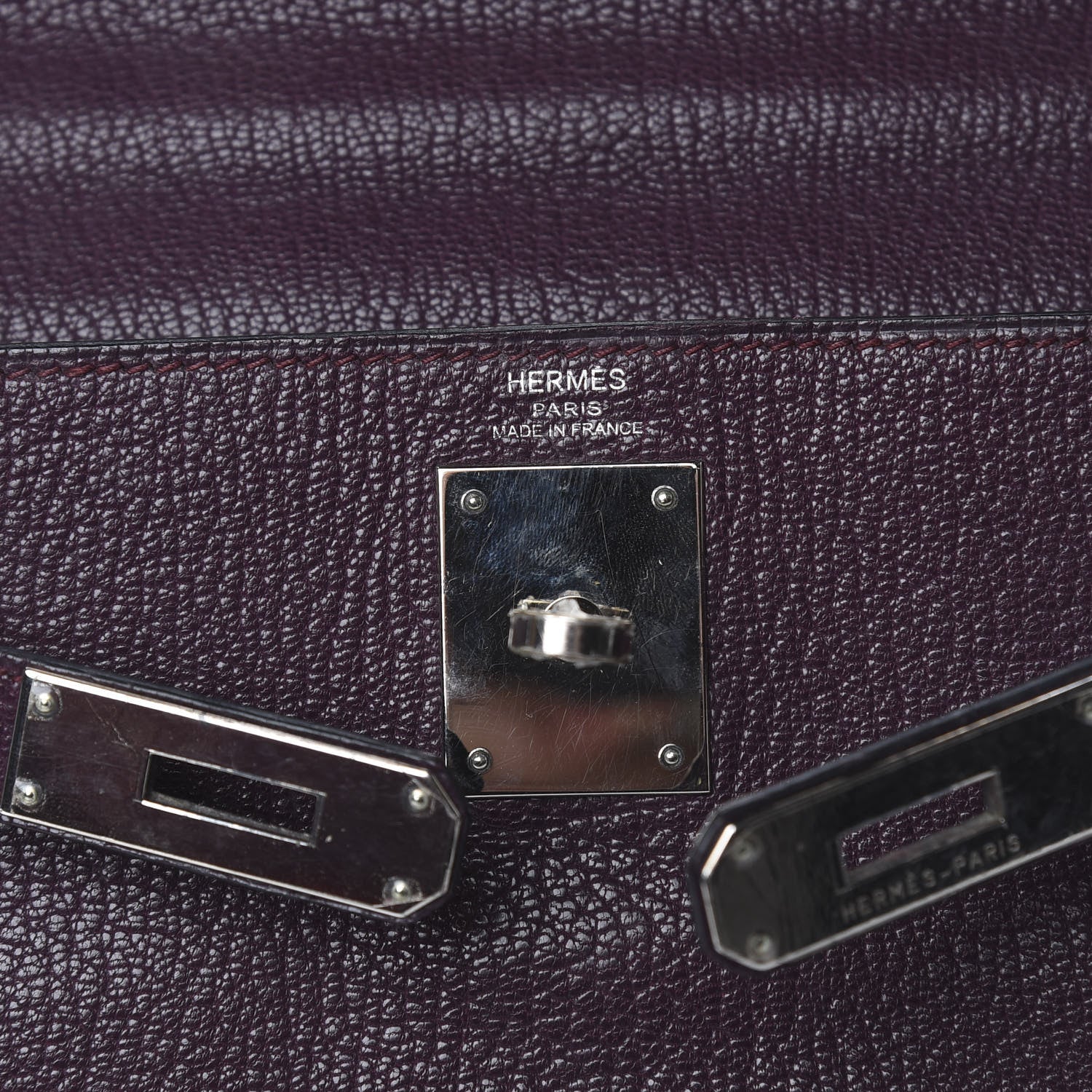 Hermes Chevre Mysore Kelly Retourne 28 Raisin 7 of 12