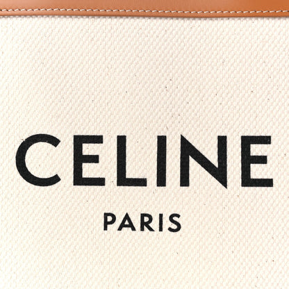Celine Canvas Calfskin Mini Vertical Cabas Natural Tan 14 of 16