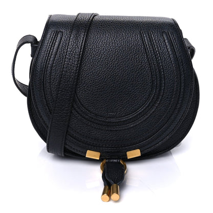 Chloe Calfskin Mini Marcie Round Crossbody Bag Black 1 of 8