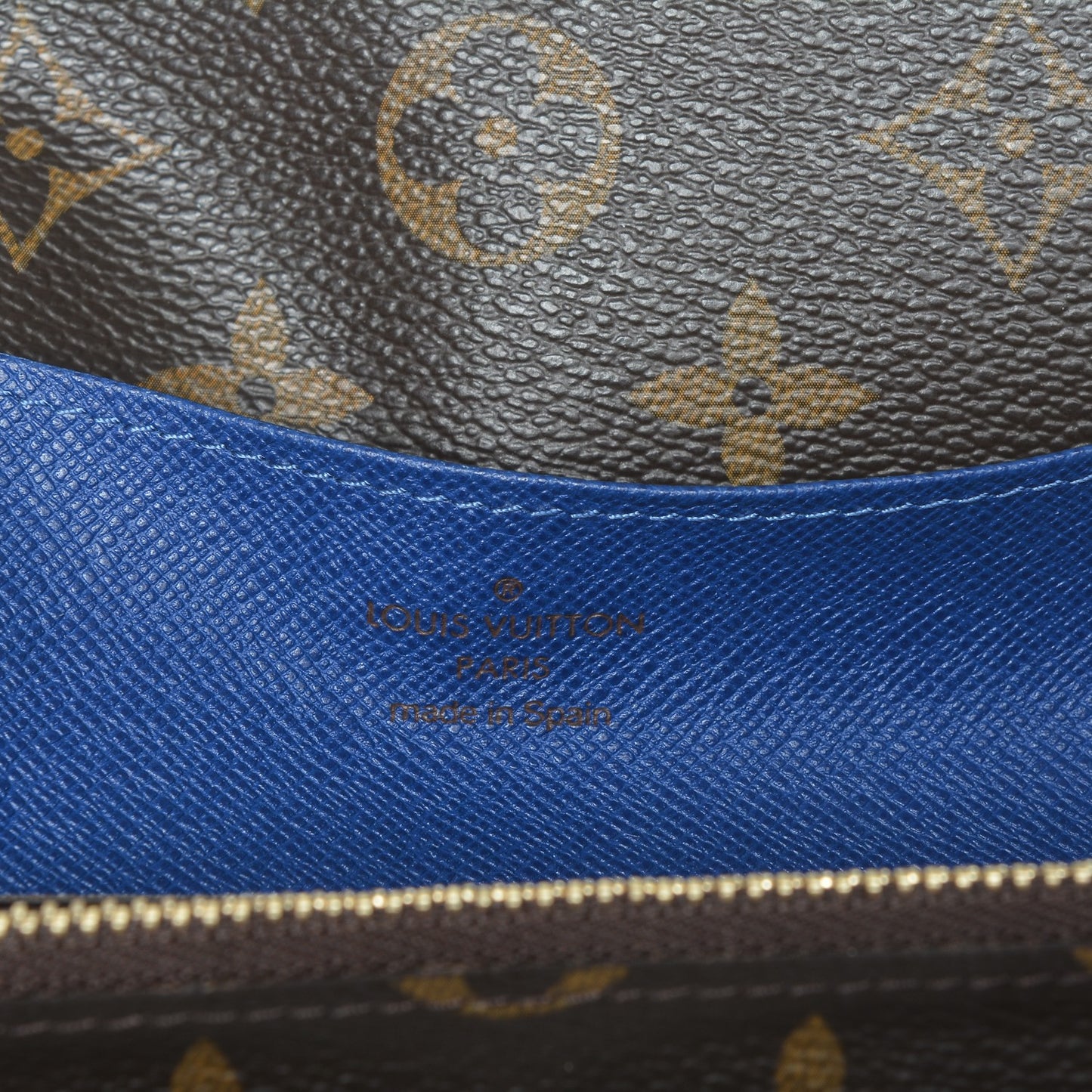 Monogram Emilie Wallet Blue
