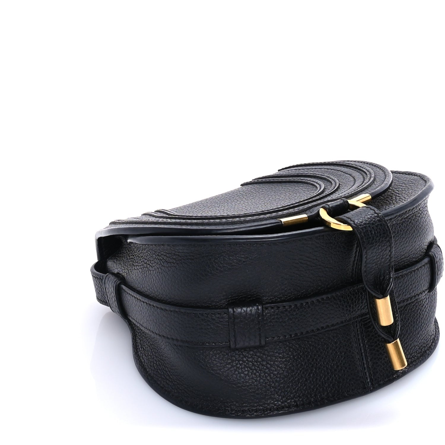 Chloe Calfskin Mini Marcie Round Crossbody Bag  Black 7 of 7