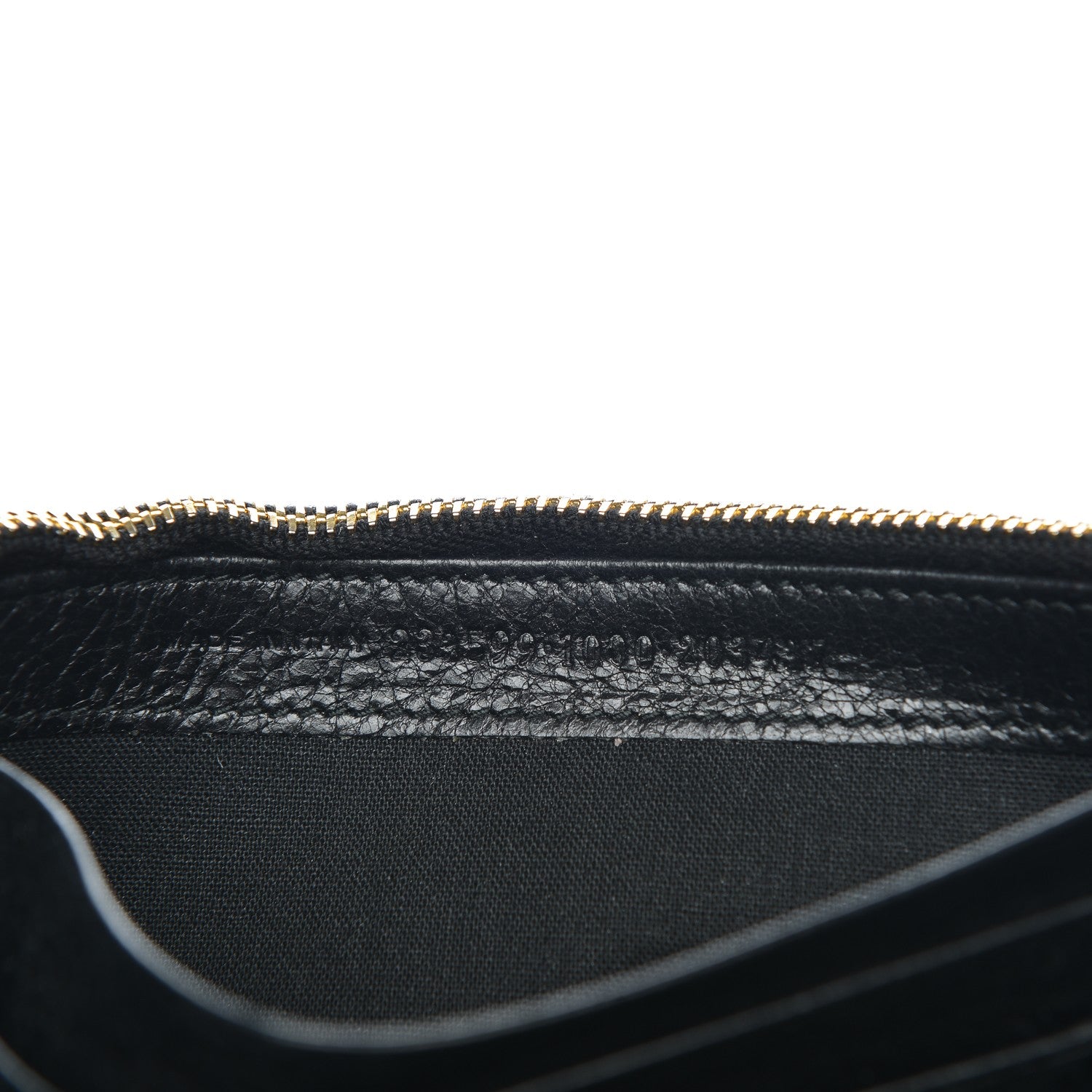 Balenciaga Agneau Giant 12 Gold Hardware Money Wallet Black 7 of 7