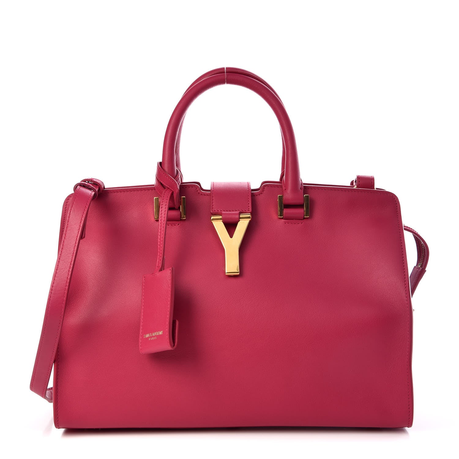 Saint Laurent Calfskin Small Classic Y Cabas Fuchsia 1 of 14