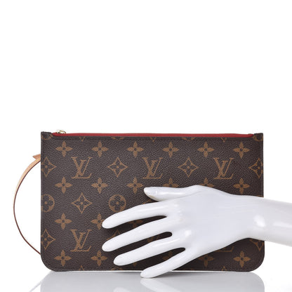 Louis Vuitton Monogram Neverfull MM GM Pochette Cherry 3 of 10