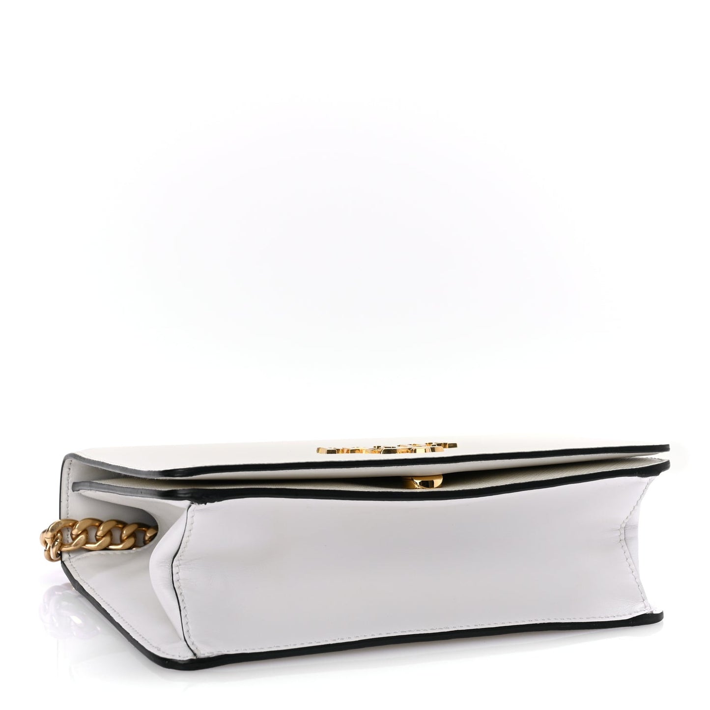 Saffiano Chain Shoulder Bag  White