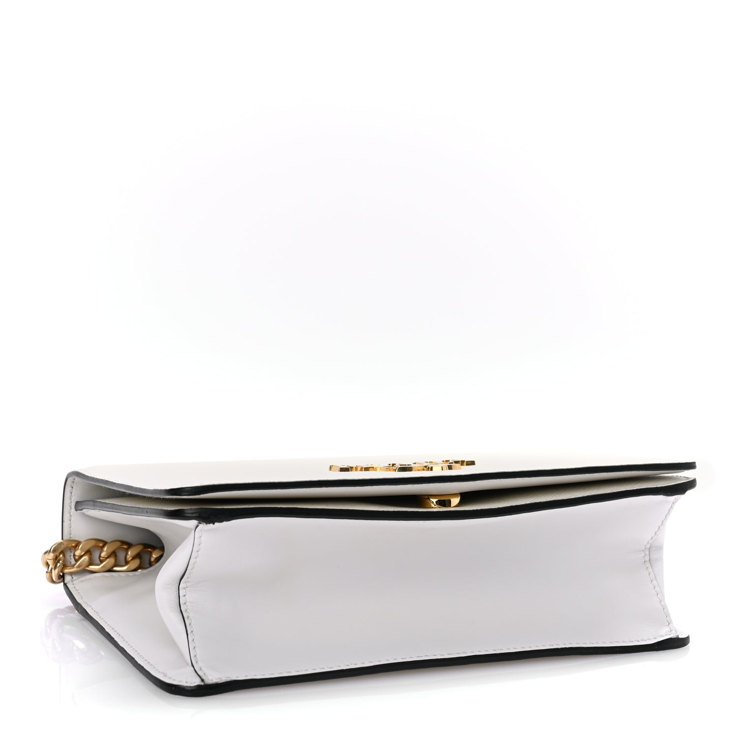 Prada Saffiano Chain Shoulder Bag  White 3 of 8