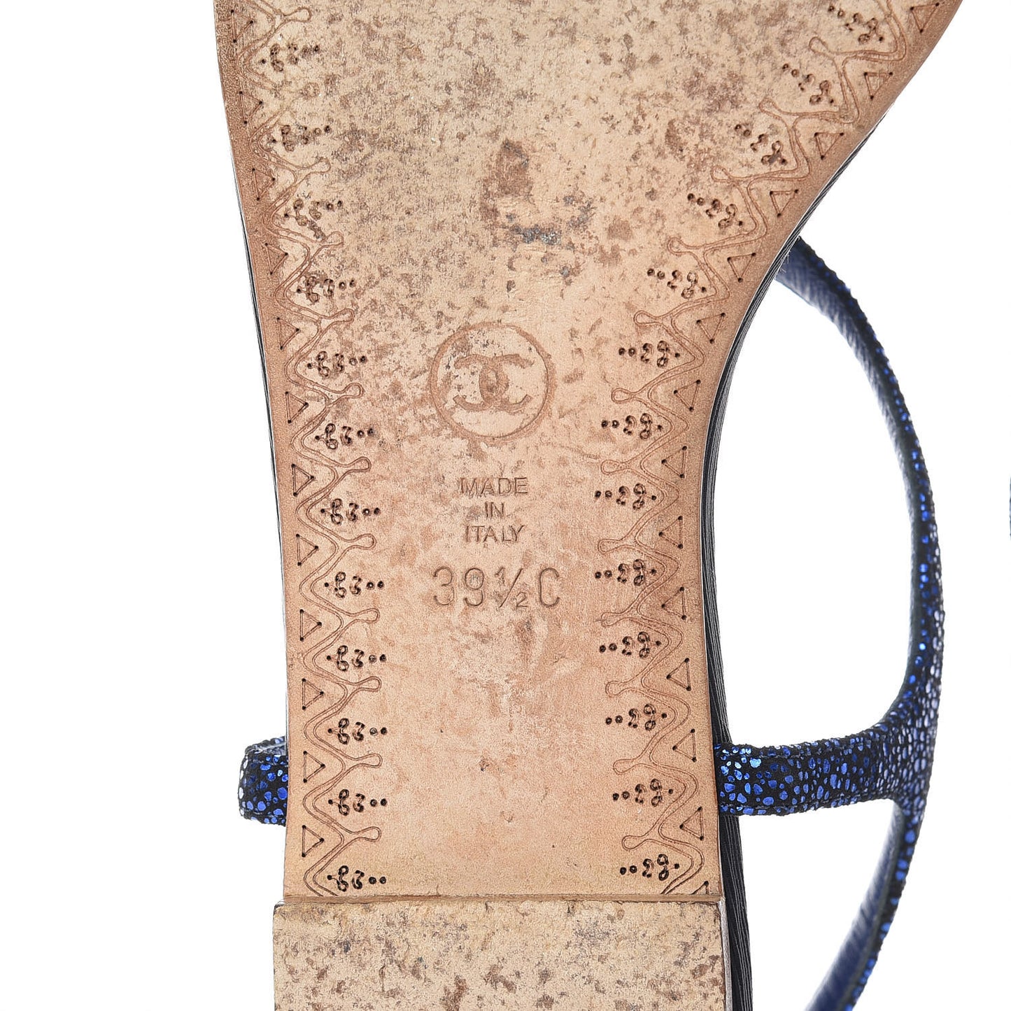 Glitter CC Thong Sandals 39.5 Dark Blue