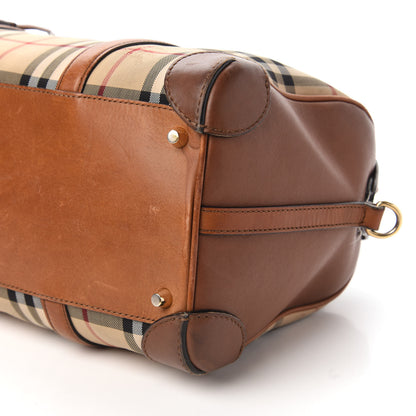 Burberry Horseferry Check Medium Alchester Satchel Tan 7 of 12