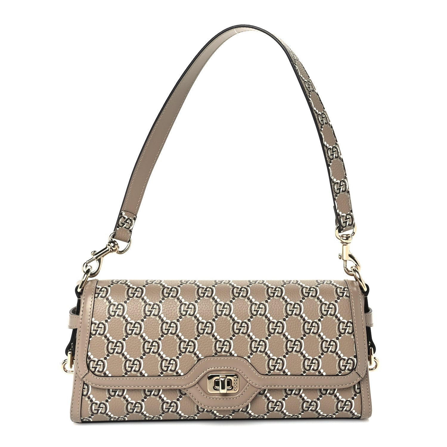 Gucci GG Shadow Monogram Small Luce Shoulder Bag  Beige 1 of 8