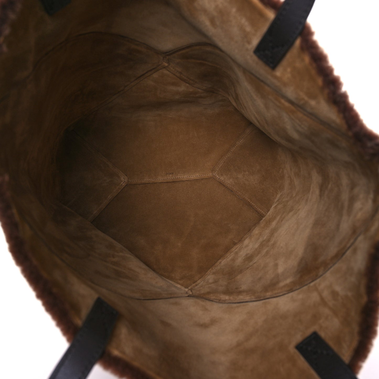 Shearling Large Puzzle Fold Tote Multicolor