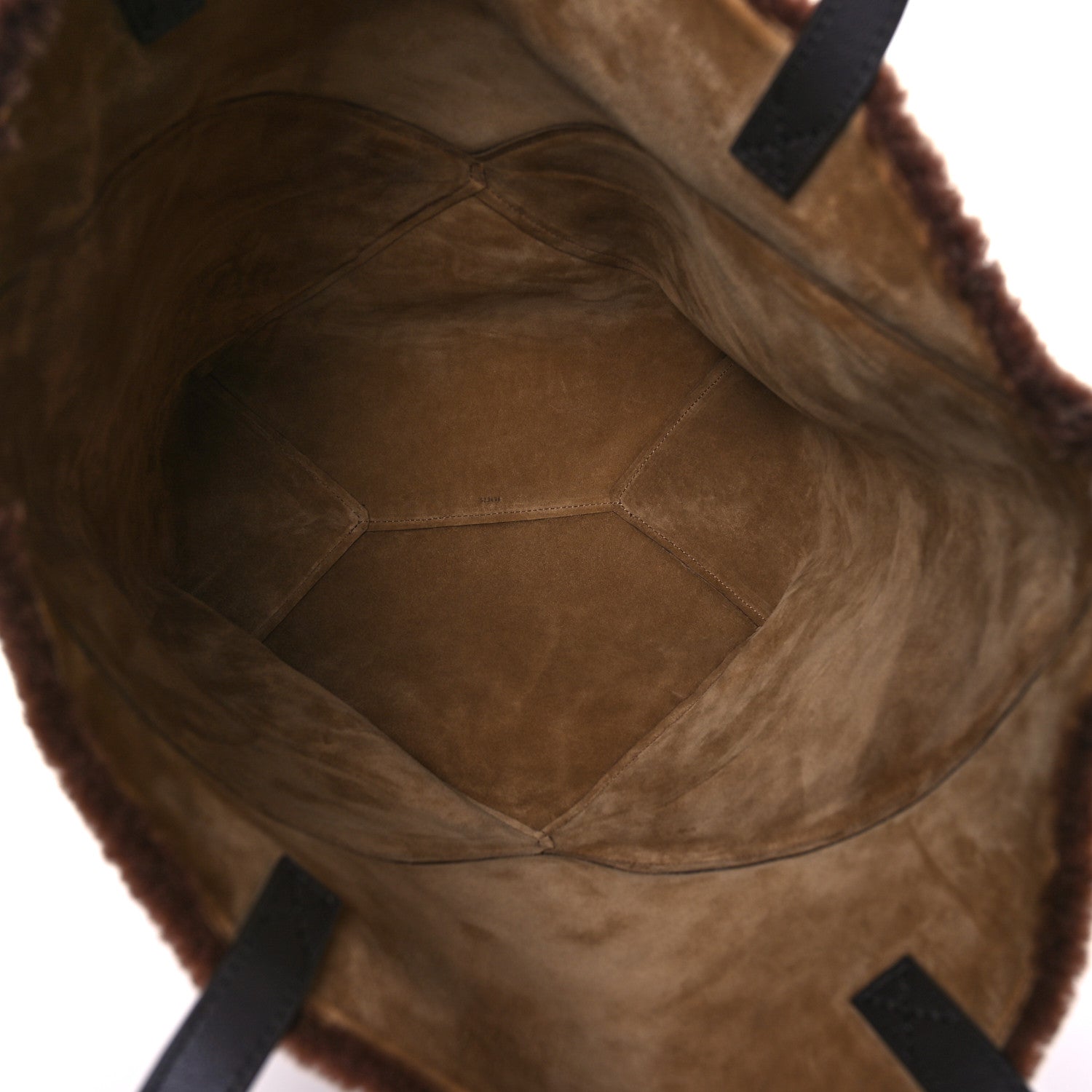 Loewe Shearling Large Puzzle Fold Tote Multicolor 5 of 9