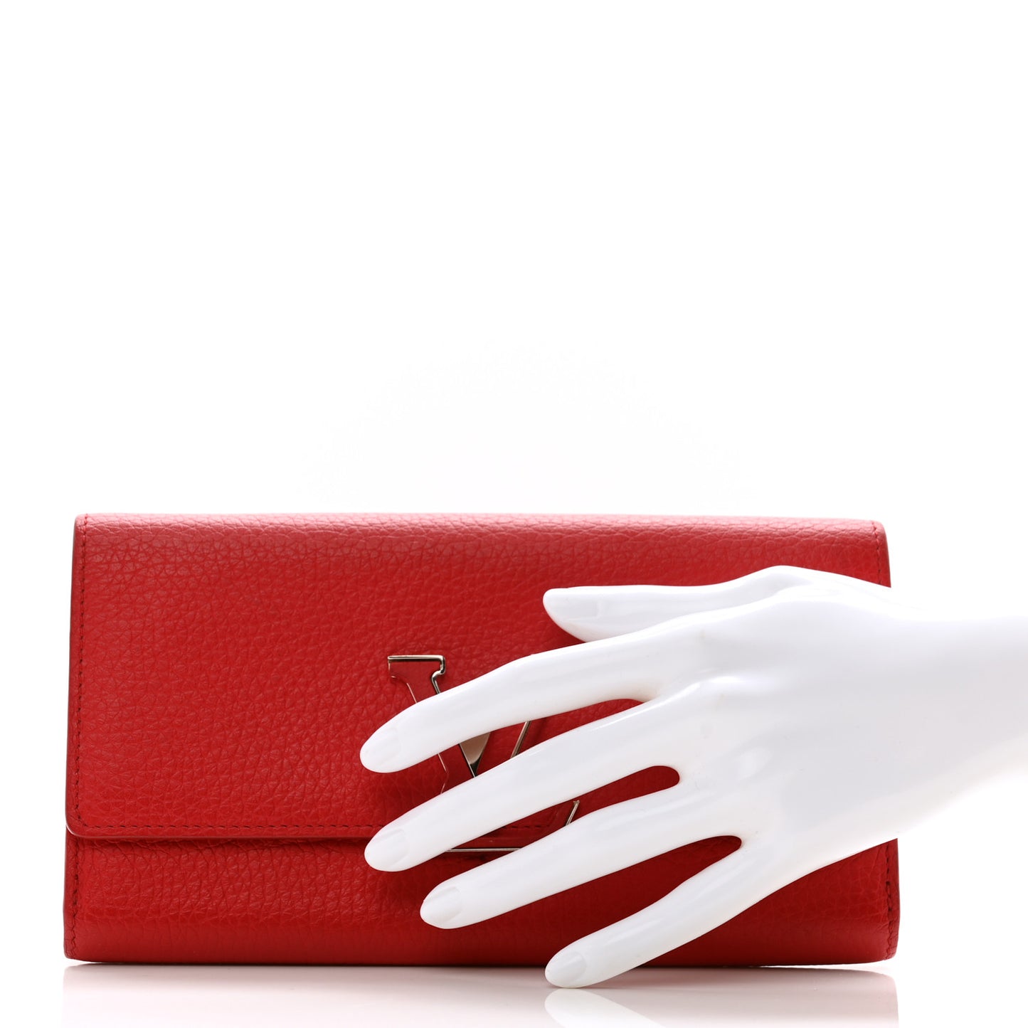 Taurillon Capucines Wallet Rubis