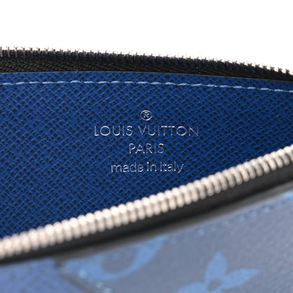 Louis Vuitton Monogram Taiga Coin Card Holder Cobalt 6 of 7