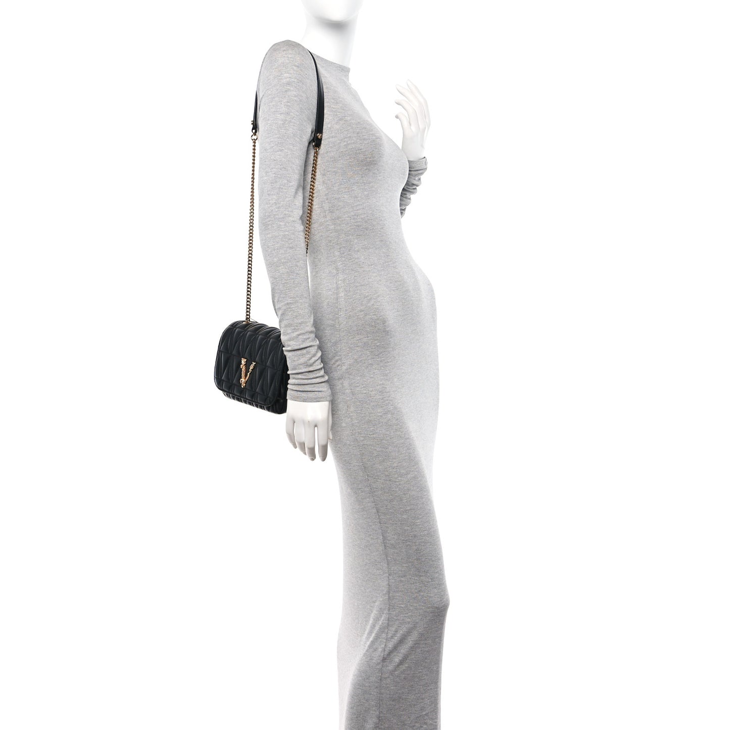 Nappa Quilted Virtus Bag Black