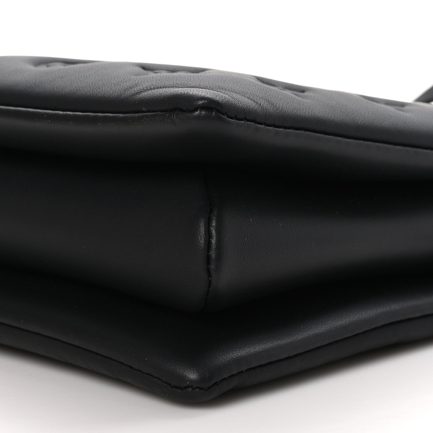 Louis Vuitton Matte Lambskin Embossed Monogram Black Out Coussin PM All Black 11 of 12