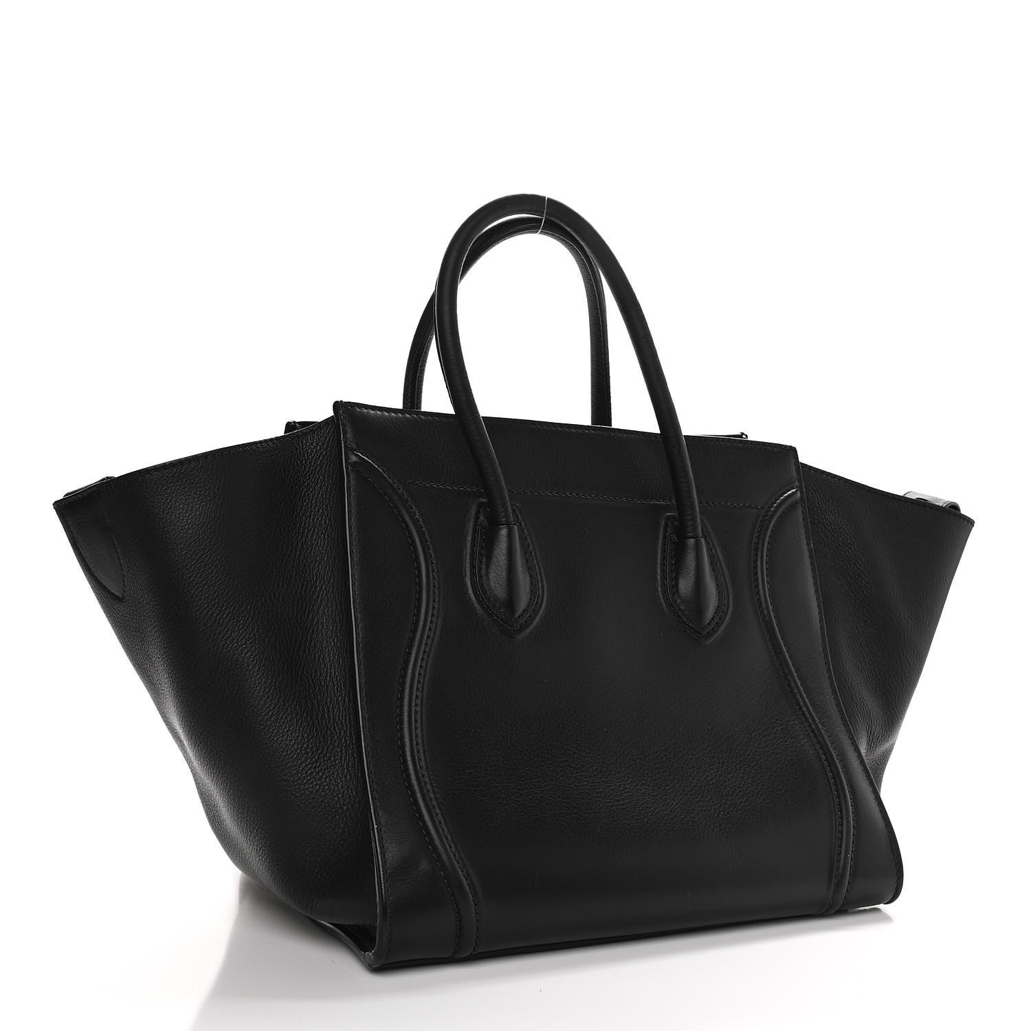 Celine Smooth Calfskin Medium Phantom Luggage Black 3 of 11