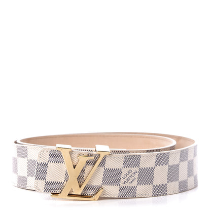 Louis Vuitton Damier Azur LV Initiales Belt 90 36 1 of 7