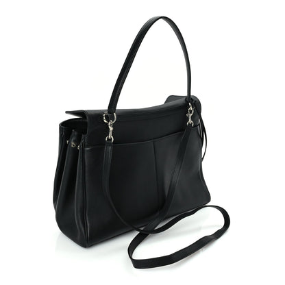 Balenciaga Natural Smooth Calfskin Medium Rodeo Top Handle Handbag Black 2 of 8