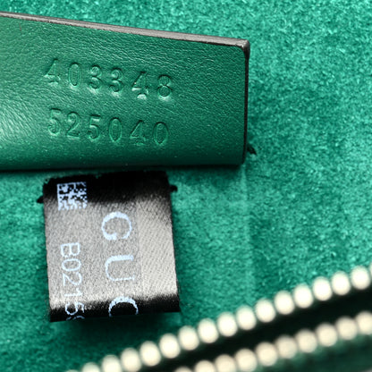 Gucci GG Supreme Monogram Embroidered Medium Dionysus Shoulder Bag Emerald 7 of 13