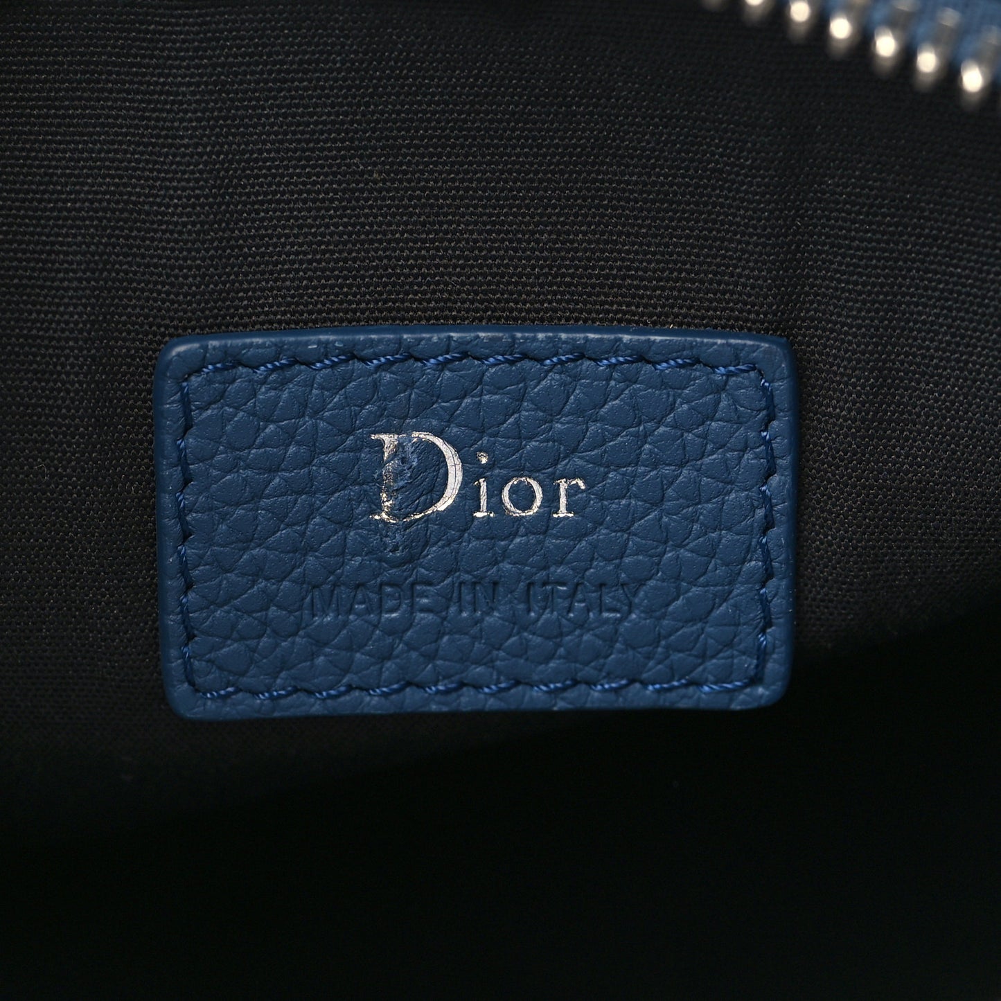 HOMME Grained Calfskin Mens Roller Pouch Blue