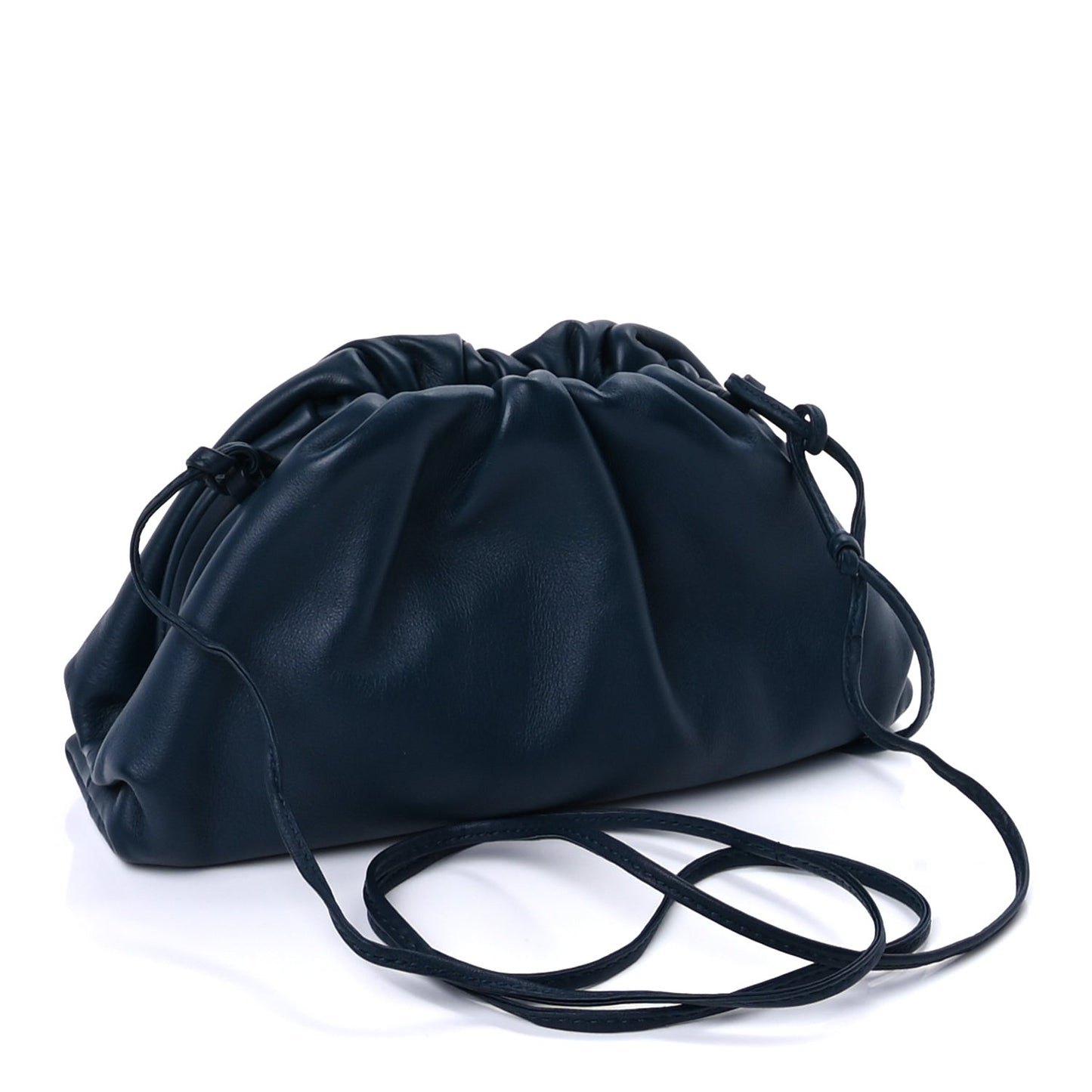 Butter Calfskin The Mini Pouch  Deep Blue