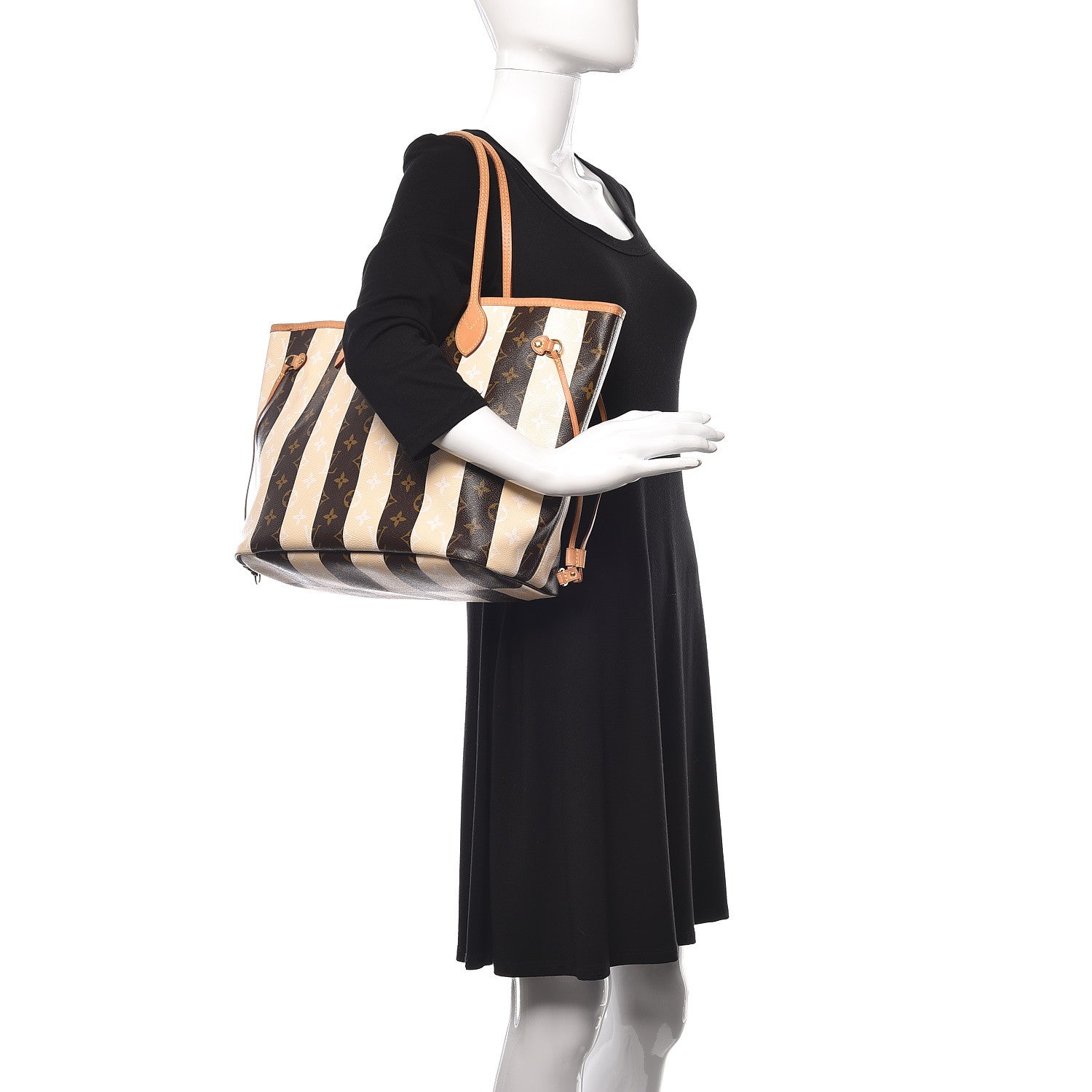 Louis Vuitton Monogram Rayures Neverfull MM 2 of 20