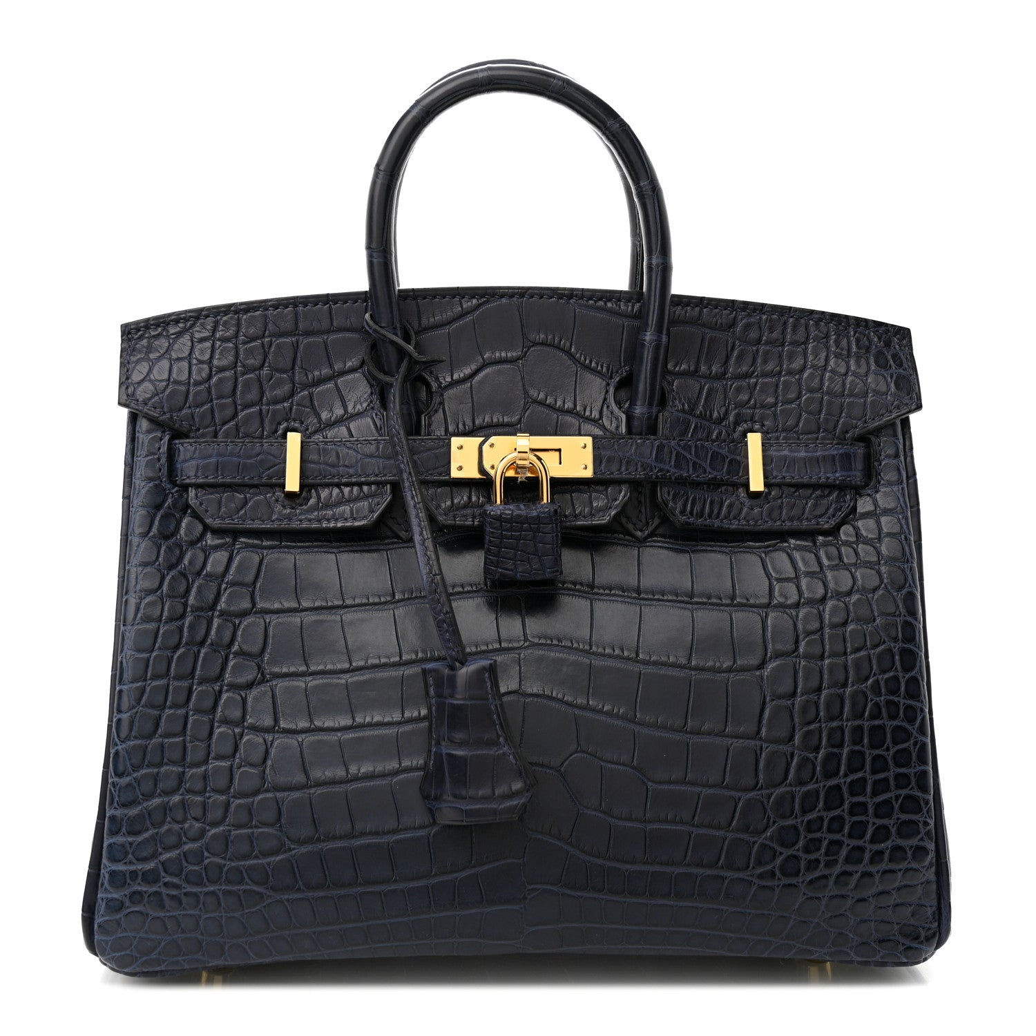 Hermes Matte Alligator Birkin 25 Bleu Indigo 1 of 11